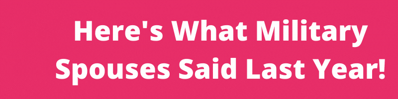 Here's What Military Spouses Said Last Year